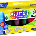 CRAYONES ACRILEX CORTOS DELGADOS X 6