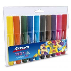 Marcadores Gruesos Trimax Jumbo 47 estuche ARTESCO x 10