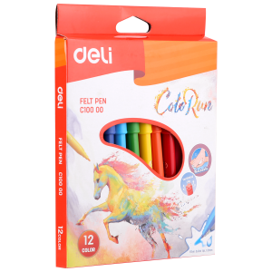 MARCADORES LAVABLES COLORUN x12 | DELI