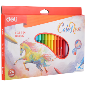 MARCADORES LAVABLES COLORUN x24 | DELI