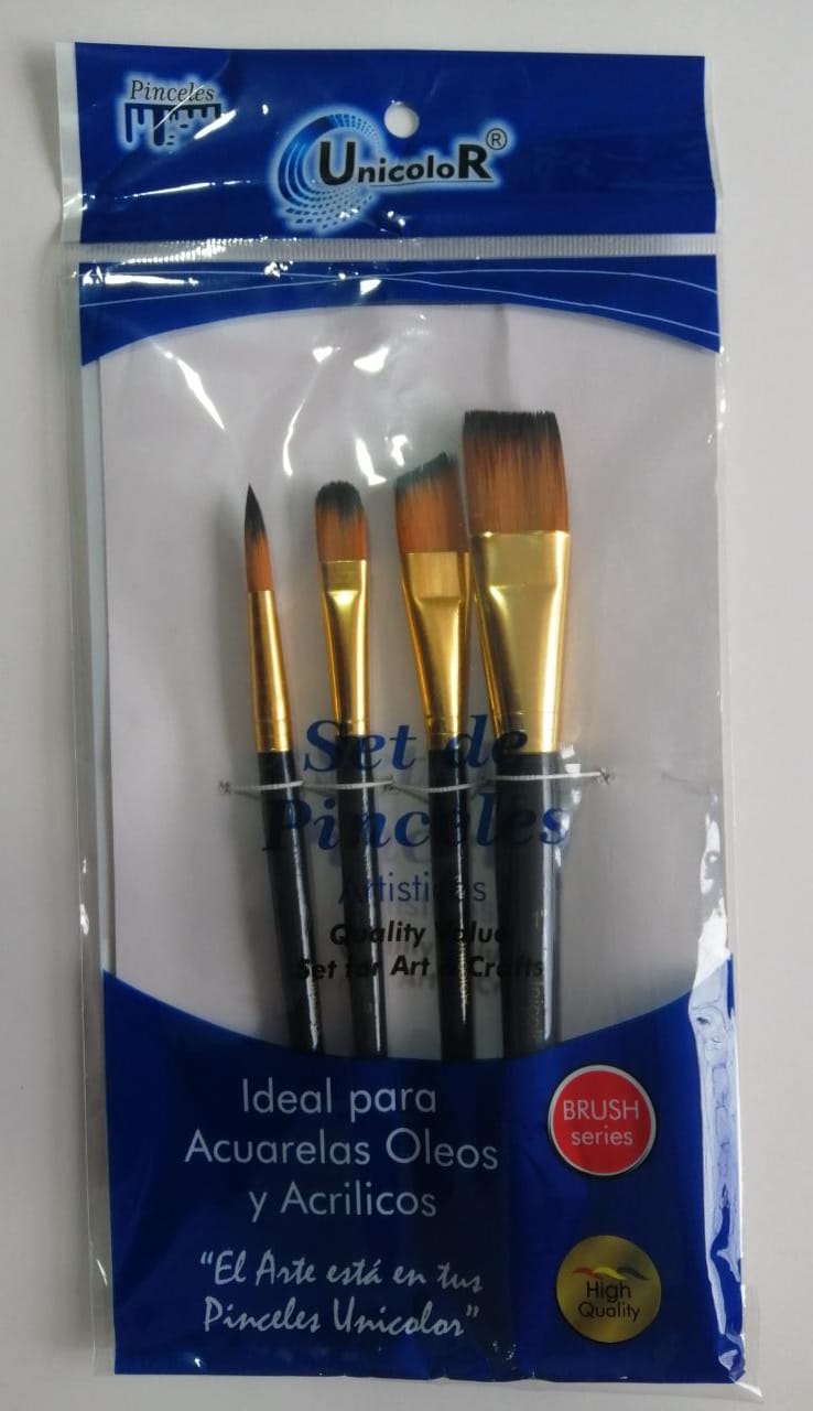 Set de Pinceles Artísticos Unicolor *4