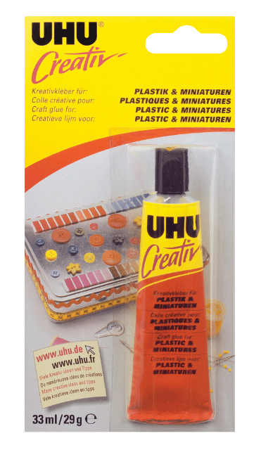 Pega de Plástico y Miniaturas UHU Creativ 33ml
