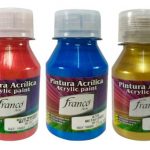 Pintura Acrílica Metalizados Franco  Arte 60 cm3