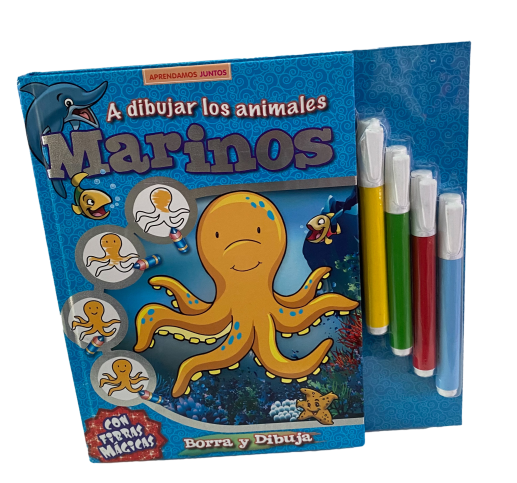 A Dibujar Los Animales Marinos | Fibras Mágicas